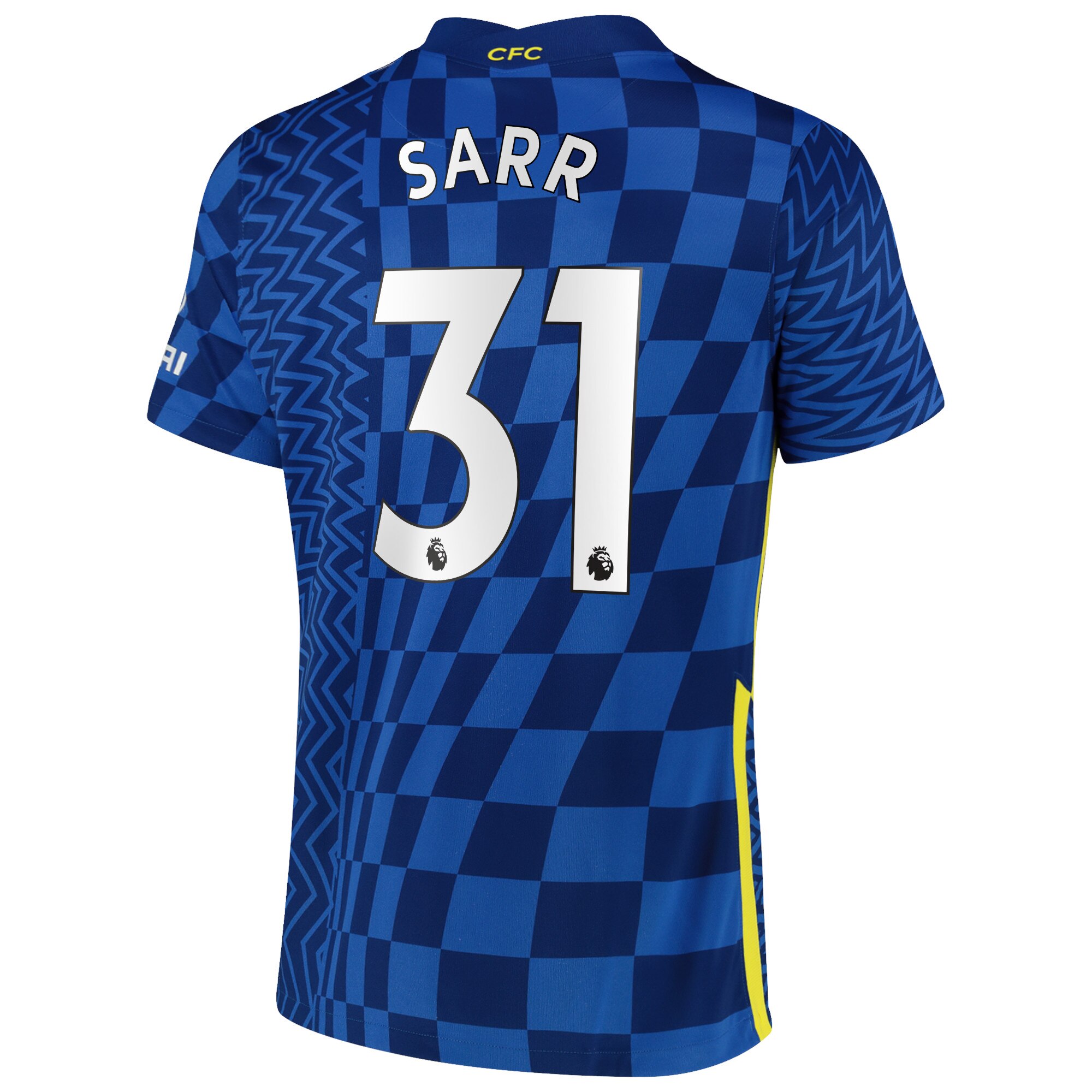 Chelsea Home Stadium Shirt 2021-22 with Sarr 31 printing