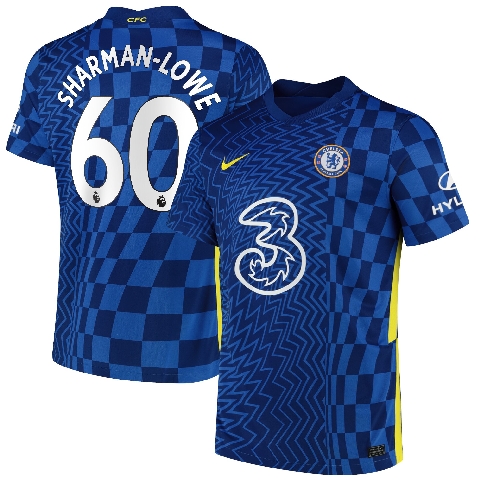 Chelsea Home Stadium Shirt 2021-22 with Sharman-lowe 60 printing