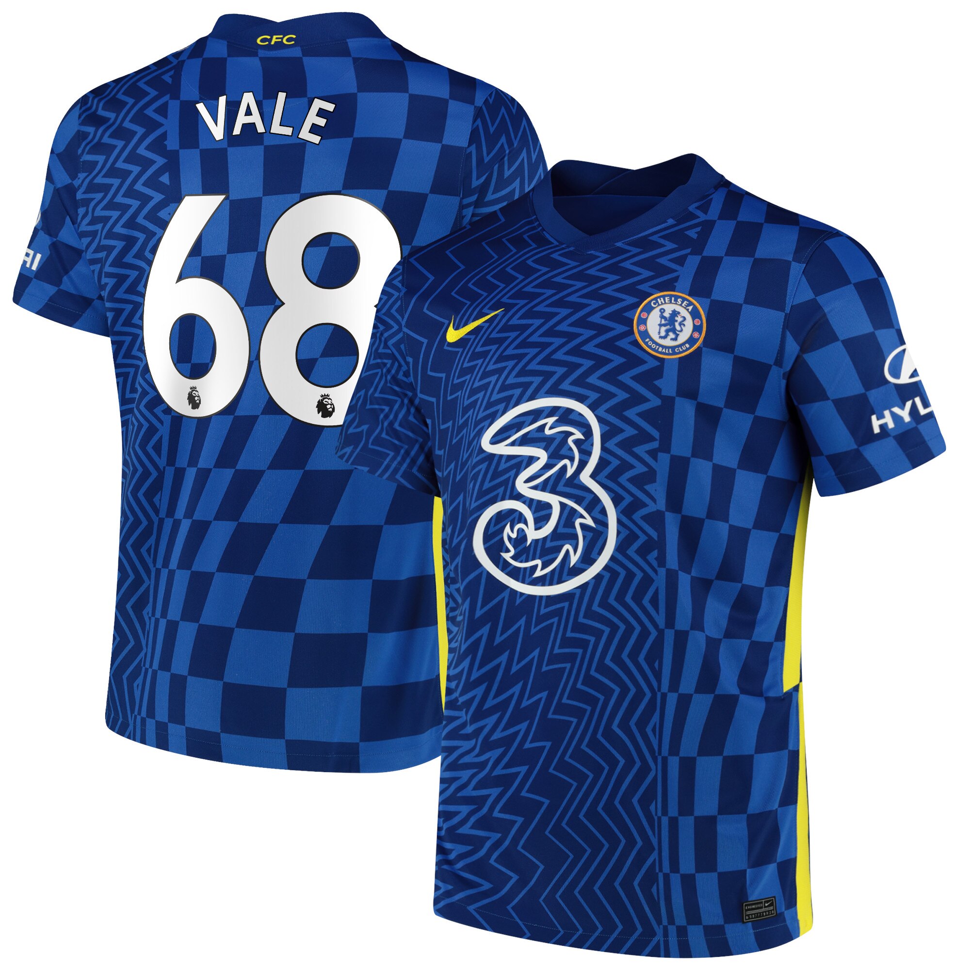 Chelsea Home Stadium Shirt 2021-22 with Vale 68 printing