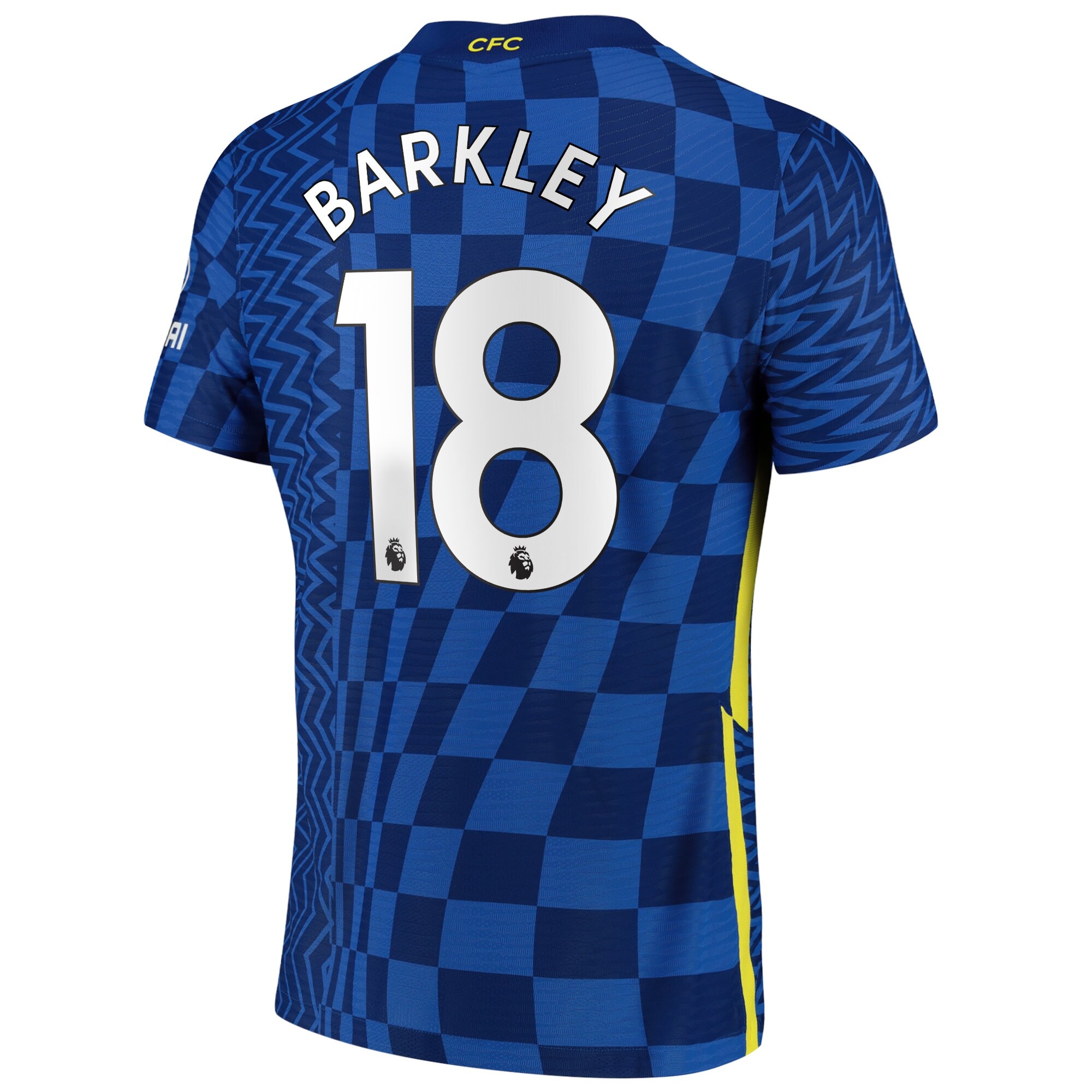 Chelsea Home Vapor Match Shirt 2021-22 with Barkley 18 printing