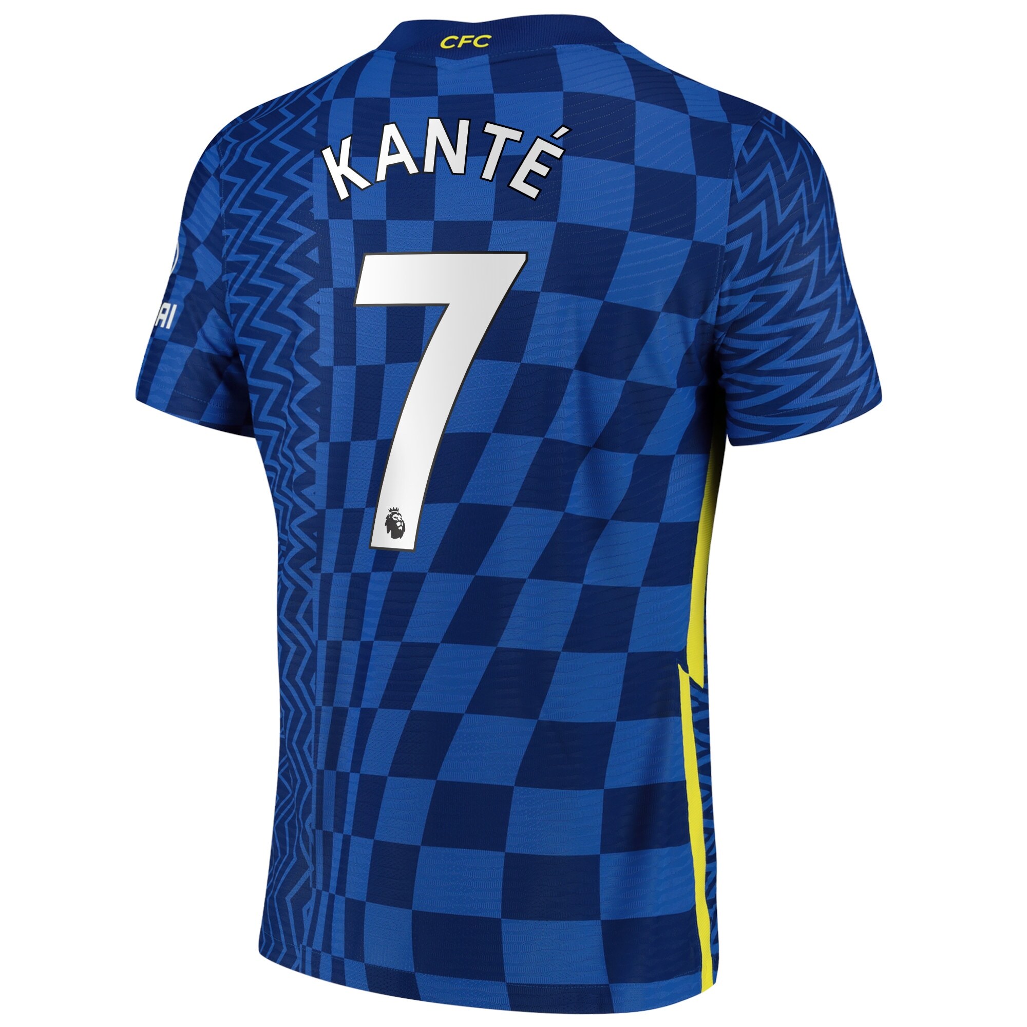 Chelsea Home Vapor Match Shirt 2021-22 with Kanté 7 printing