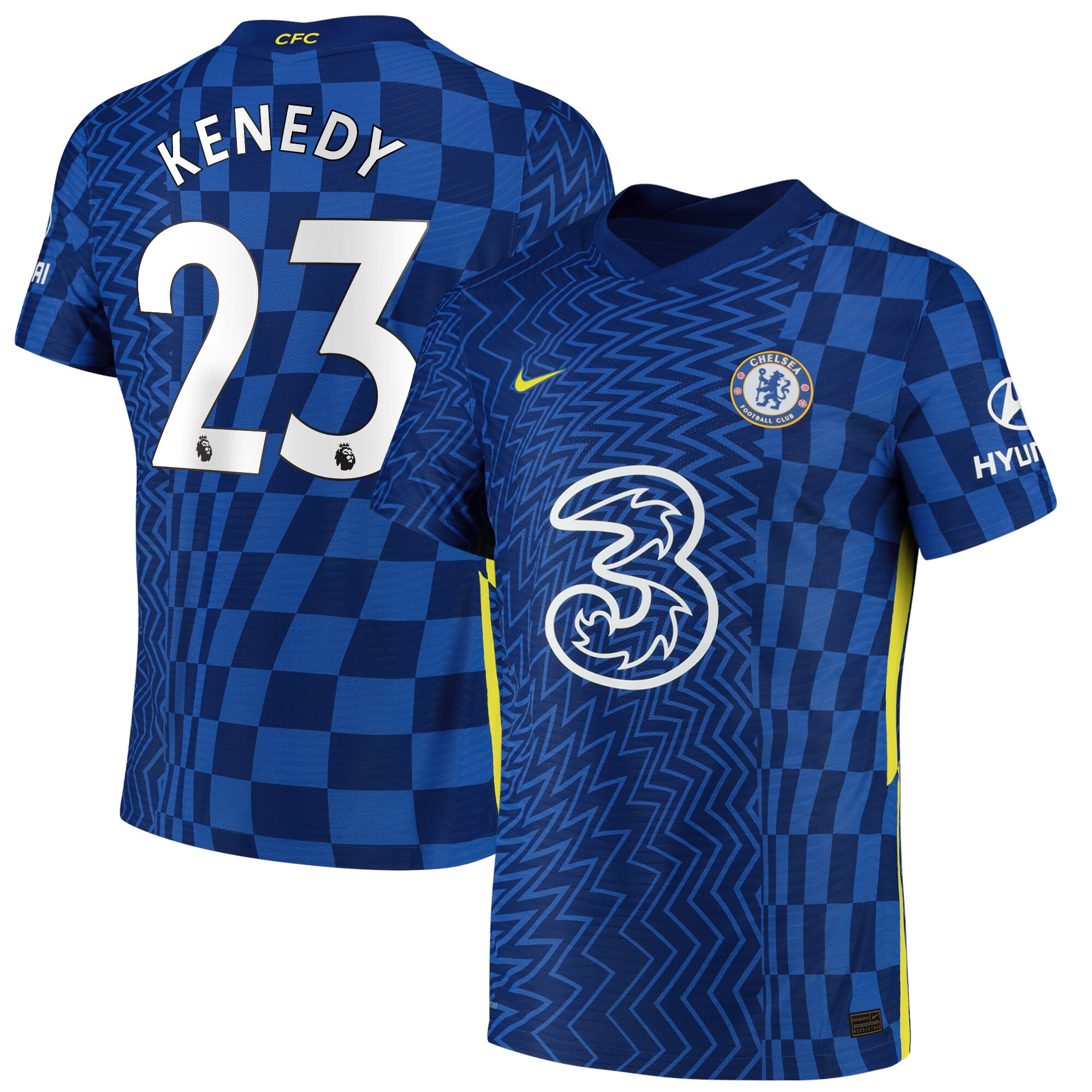 Chelsea Home Vapor Match Shirt 2021-22 with Kenedy 23 printing