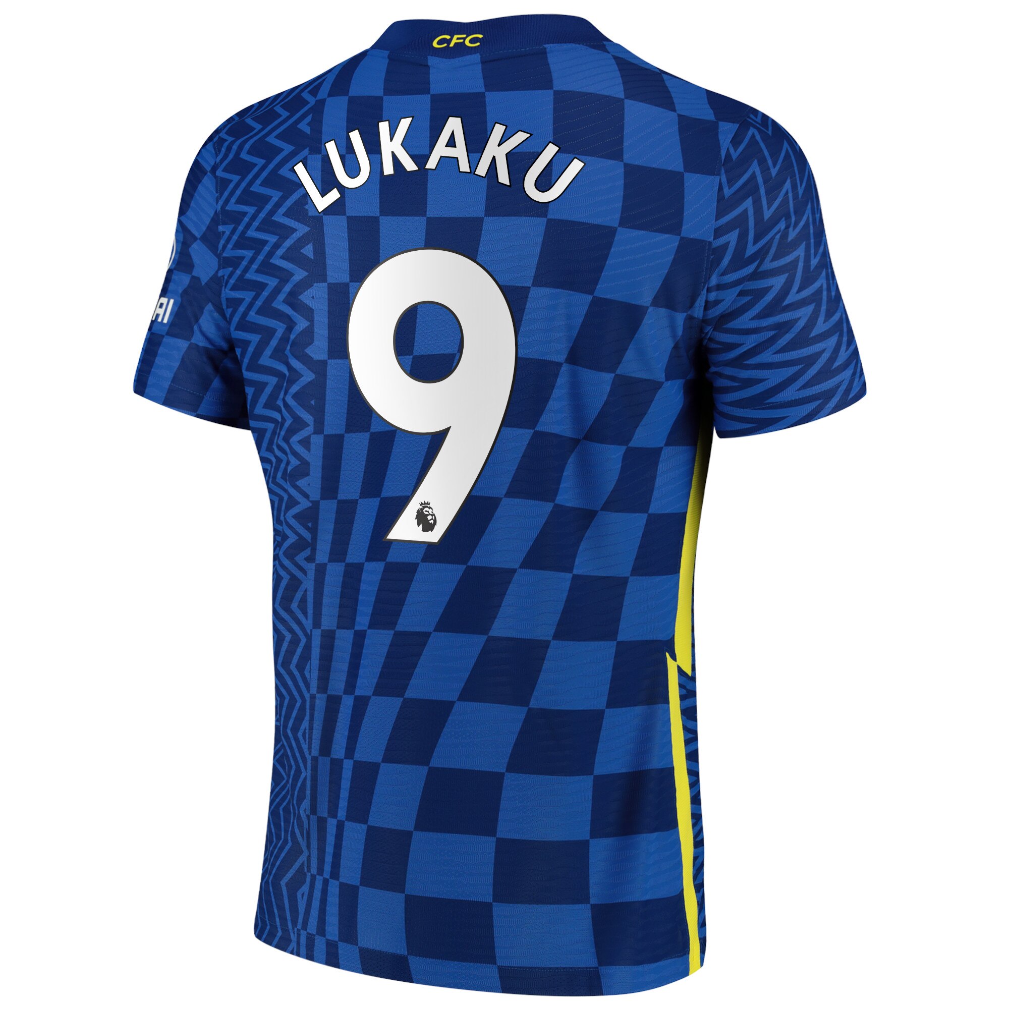 Chelsea Home Vapor Match Shirt 2021-22 with Lukaku 9 printing