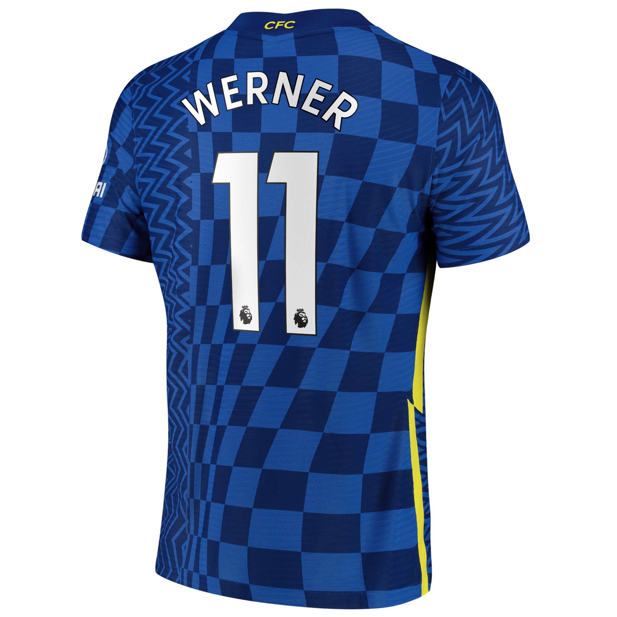 Chelsea Home Vapor Match Shirt 2021-22 with Werner 11 printing