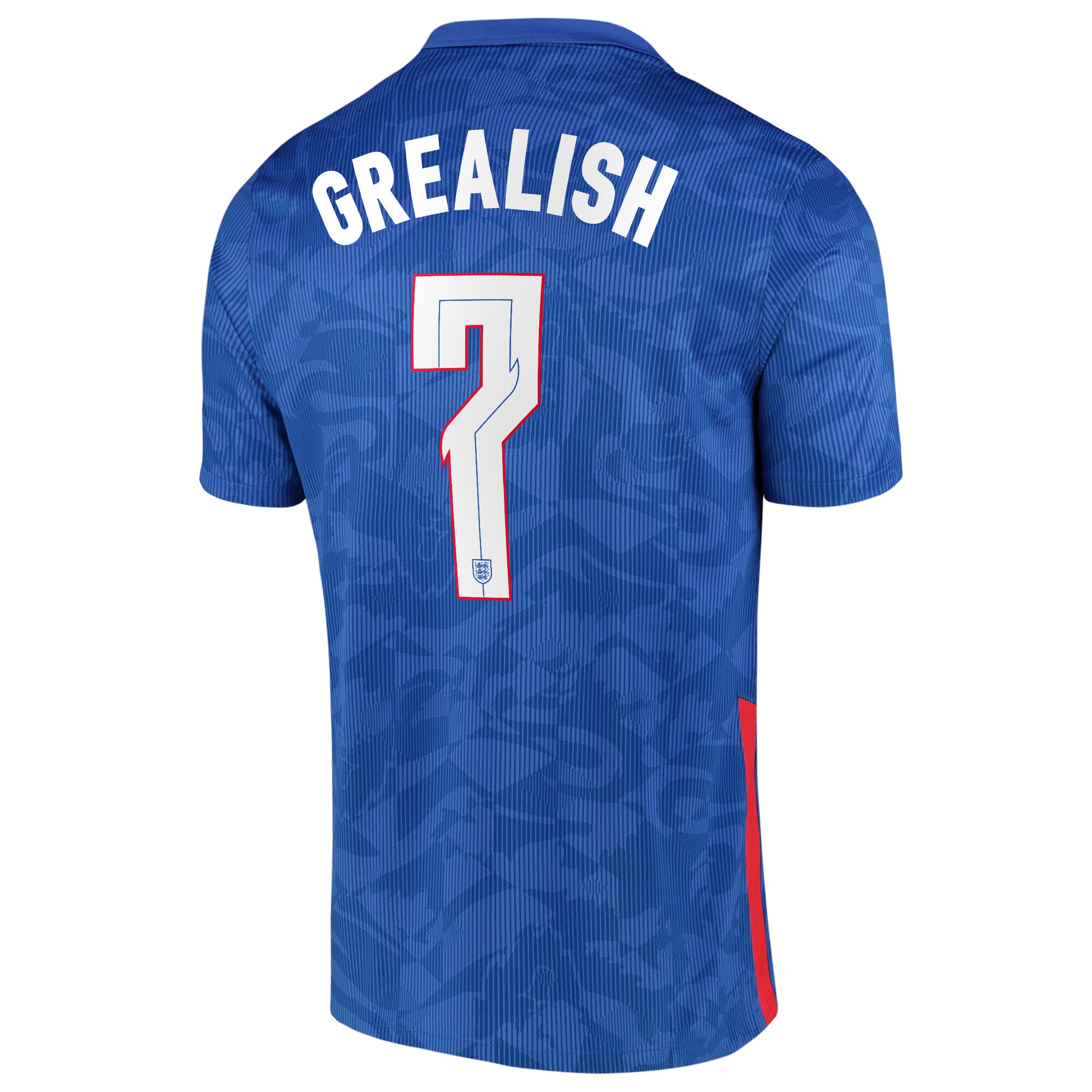 England Away Stadium Shirt 2020-22 with Grealish 7 printing