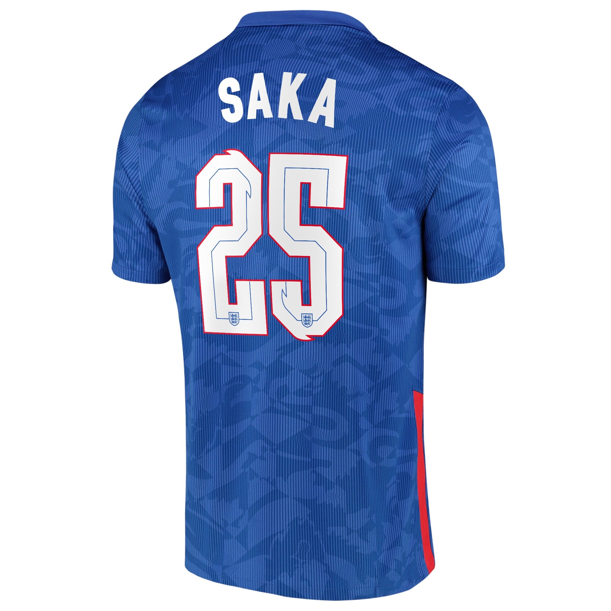 England Away Stadium Shirt 2020-22 with Saka 25 printing