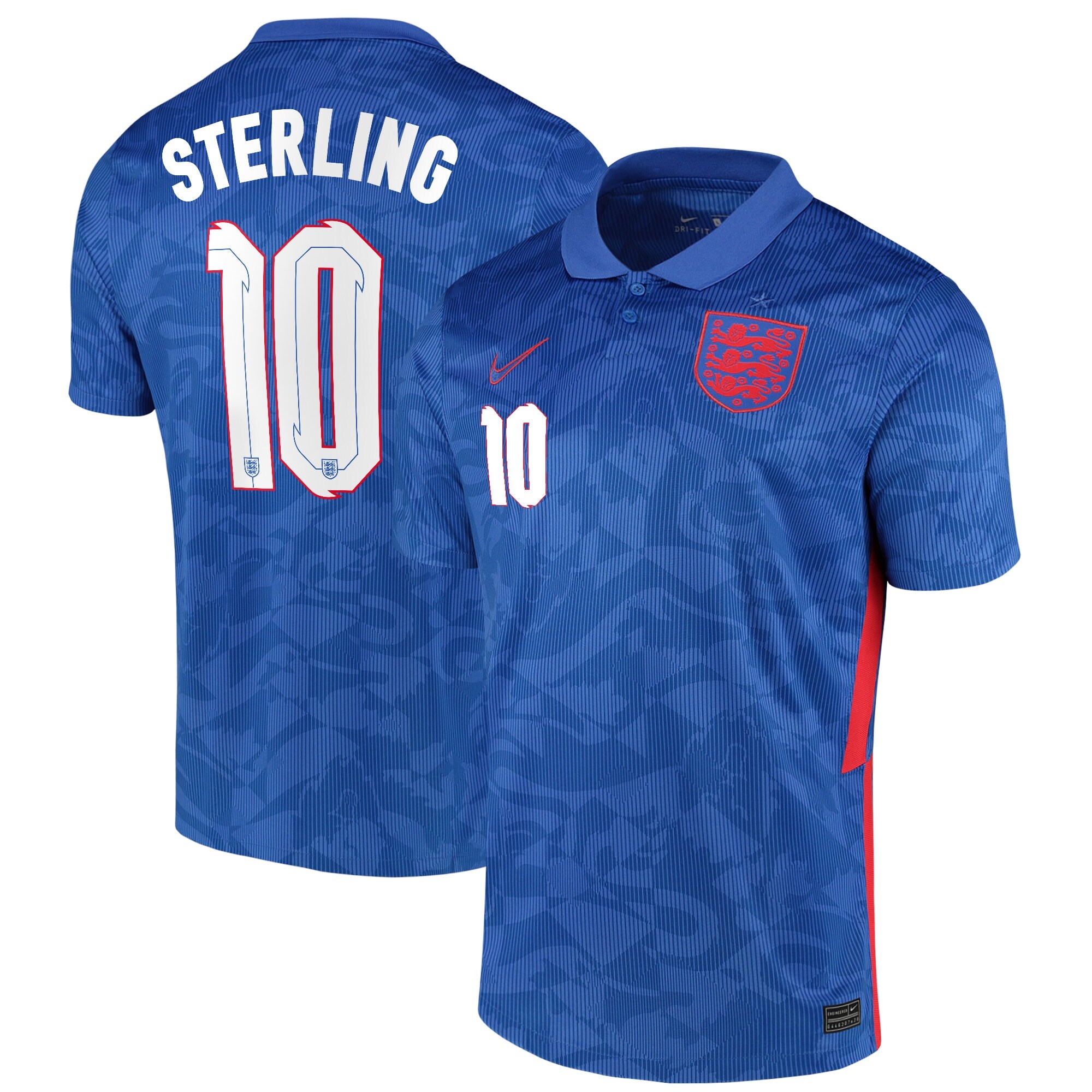England Away Stadium Shirt 2020-22 with Sterling 10 printing