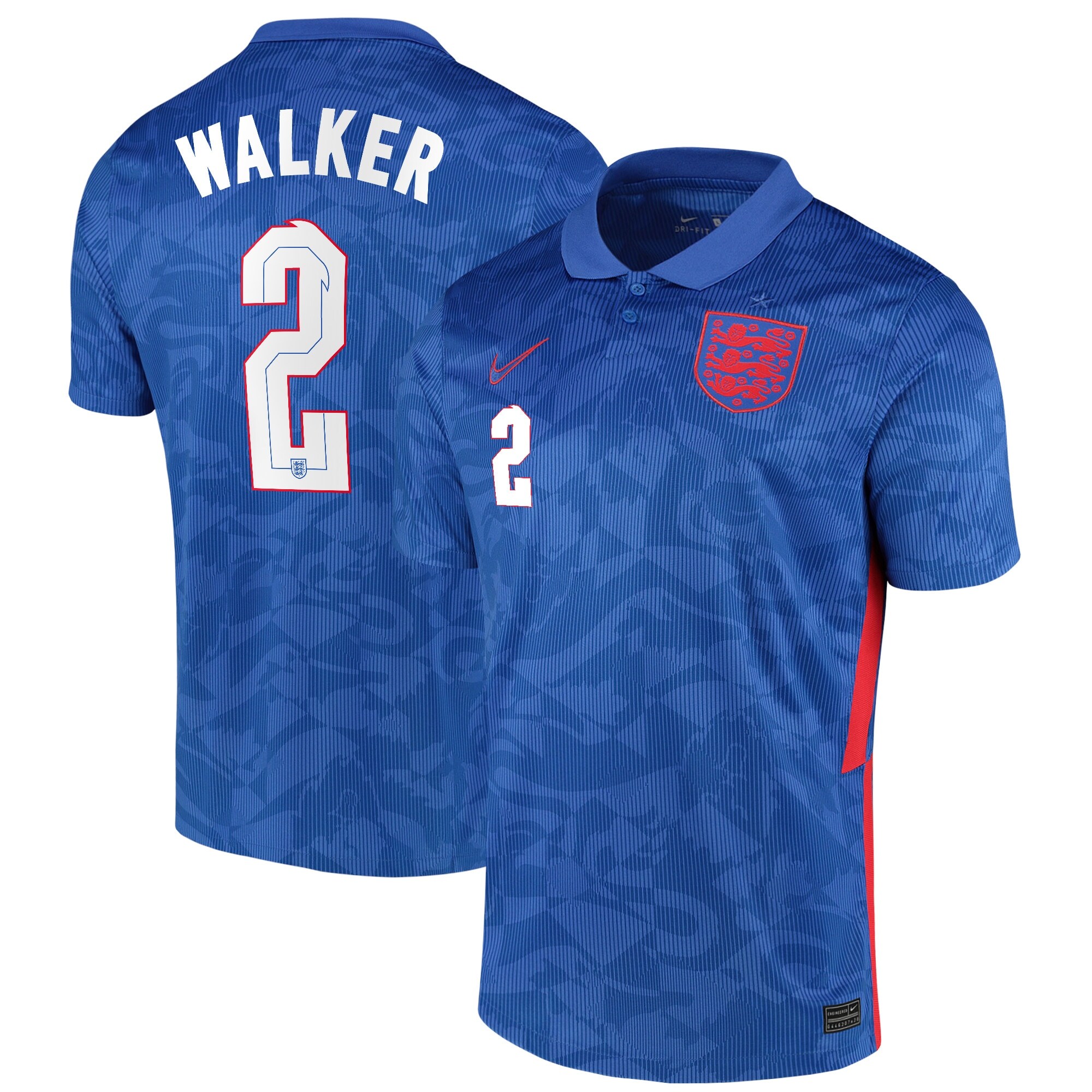 England Away Stadium Shirt 2020-22 with Walker 2 printing