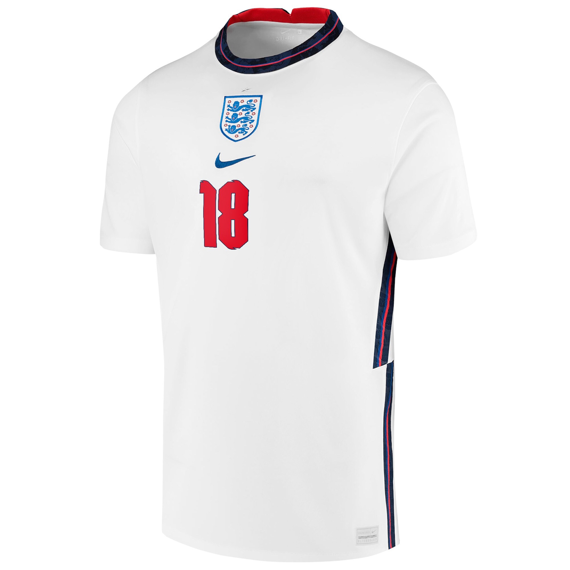 England Home Stadium Shirt 2020-22 with Calvert-Lewin 18 printing