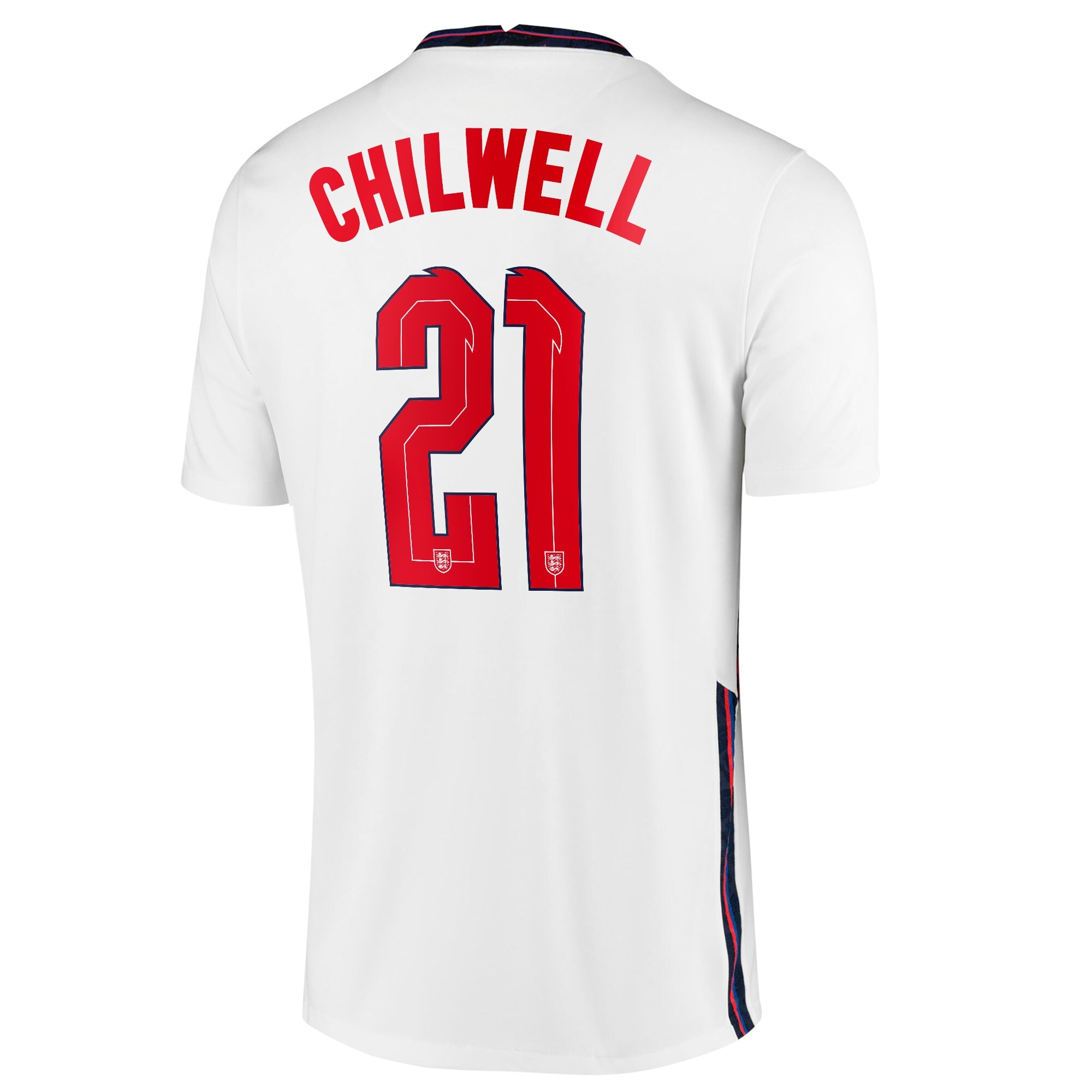 England Home Stadium Shirt 2020-22 with Chilwell 21 printing
