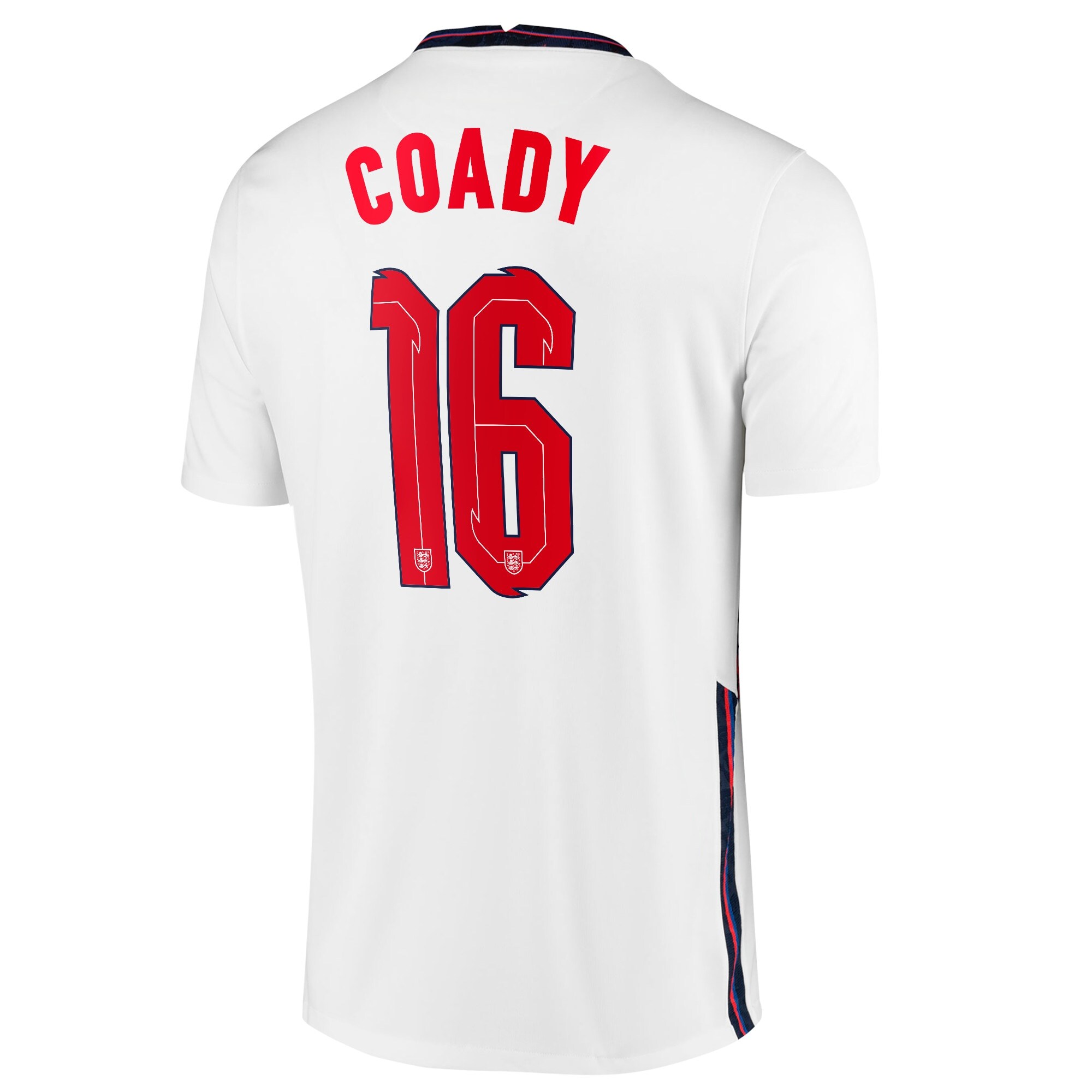 England Home Stadium Shirt 2020-22 with Coady 16 printing
