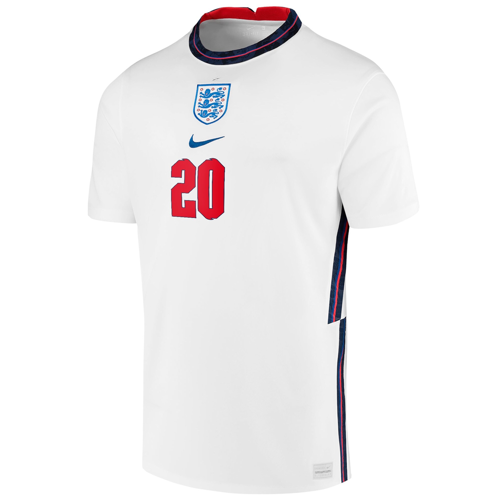 England Home Stadium Shirt 2020-22 with Foden 20 printing