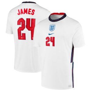 England Home Stadium Shirt 2020-22 with James 24 printing