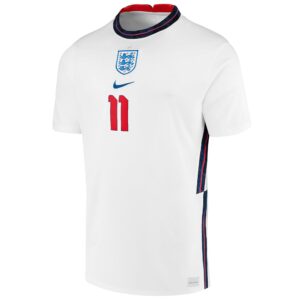 England Home Stadium Shirt 2020-22 with Rashford 11 printing