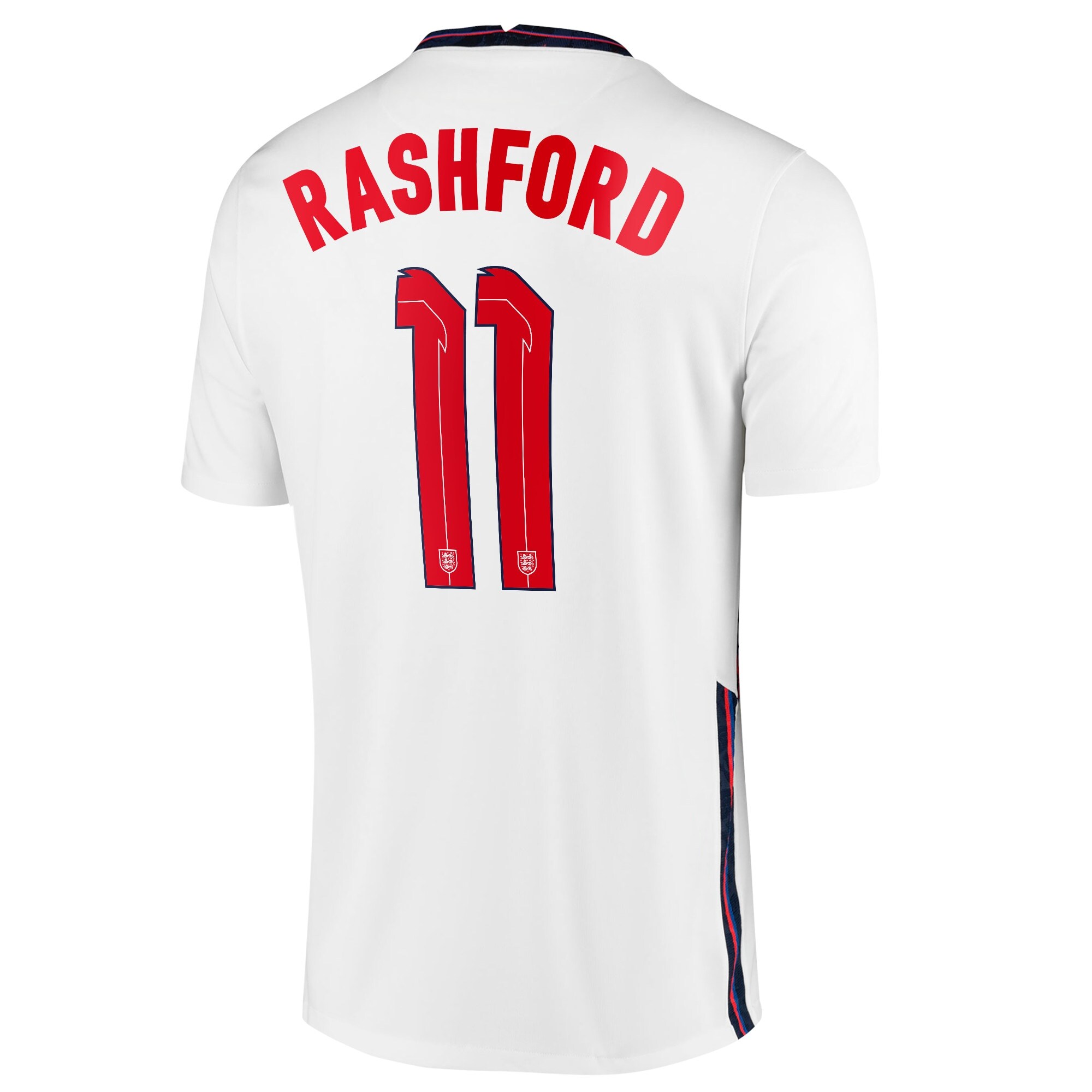 England Home Stadium Shirt 2020-22 with Rashford 11 printing