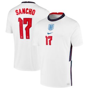 England Home Stadium Shirt 2020-22 with Sancho 17 printing