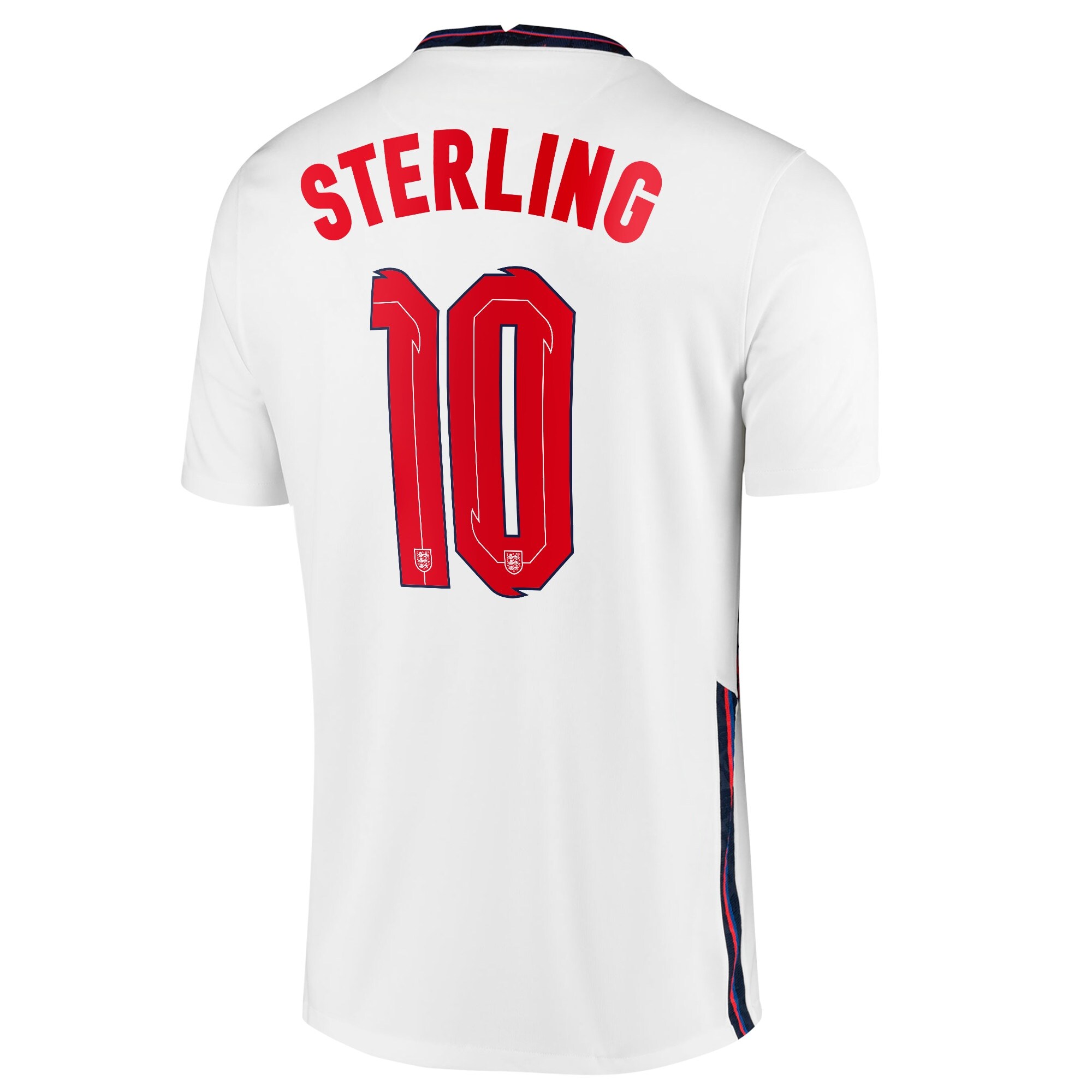 England Home Stadium Shirt 2020-22 with Sterling 10 printing