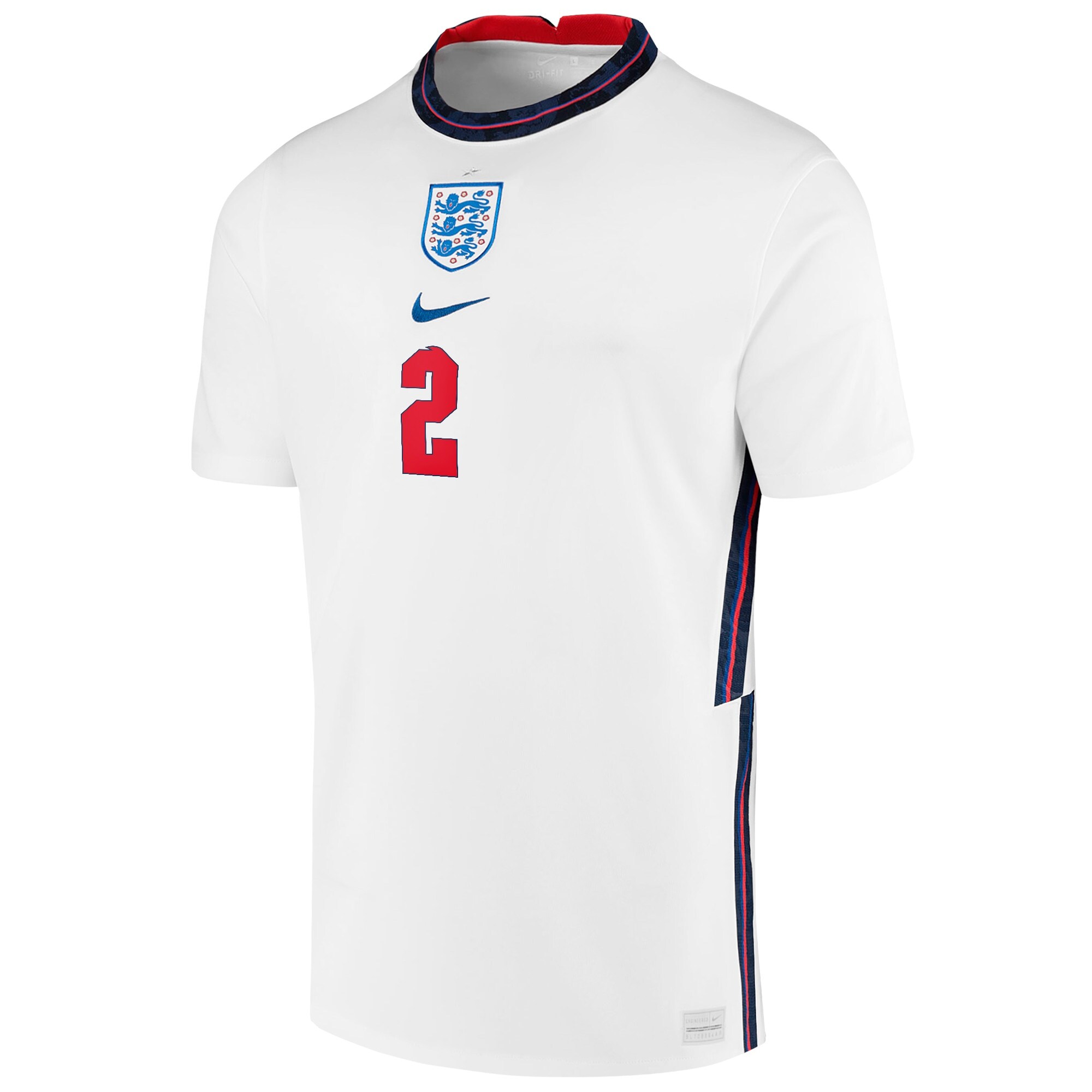 England Home Stadium Shirt 2020-22 with Walker 2 printing