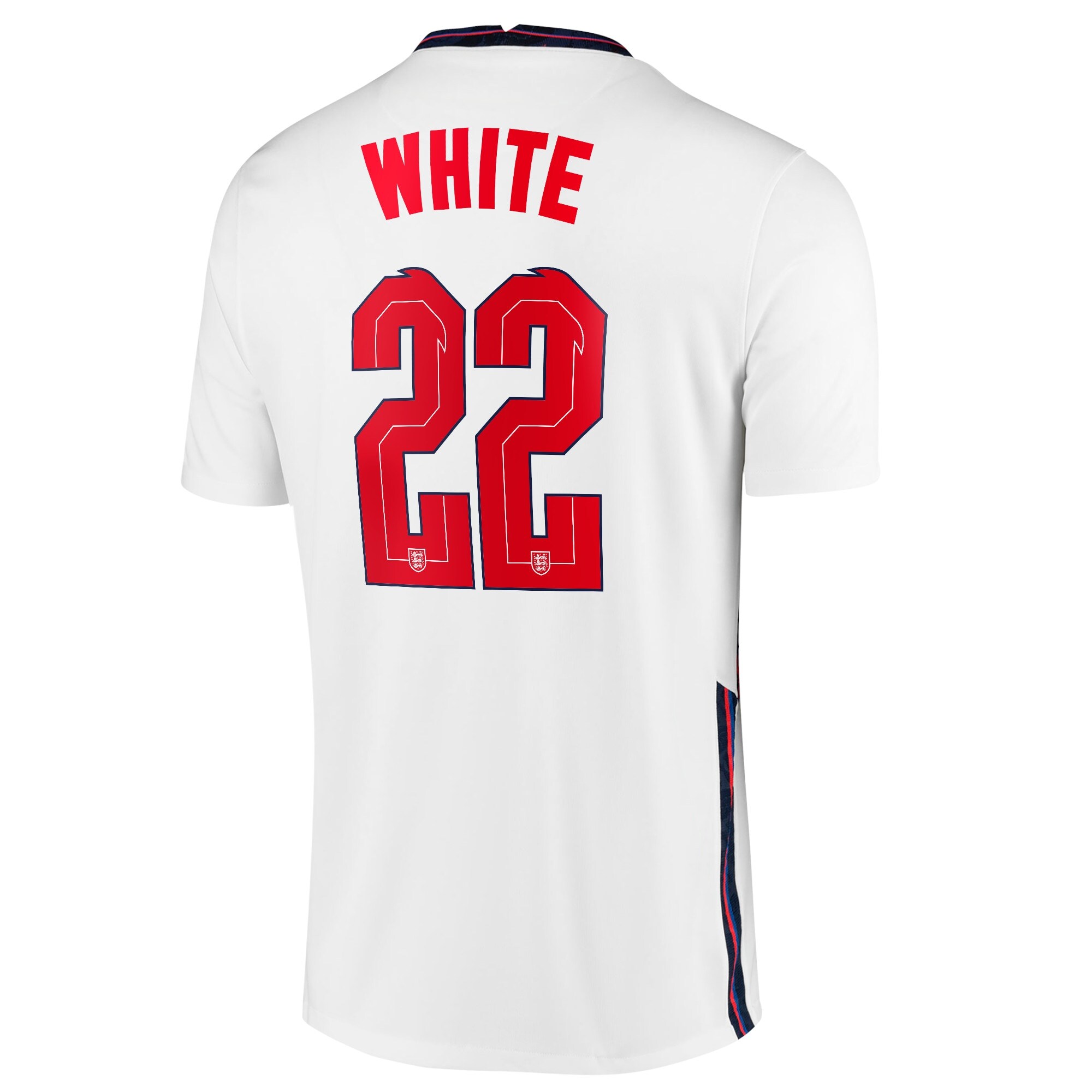 England Home Stadium Shirt 2020-22 with White 22 printing
