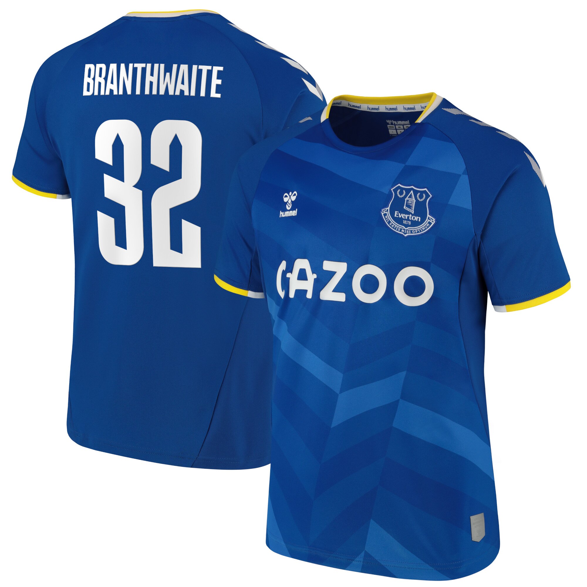 Everton Cup Home Shirt - 2021-22 with Branthwaite 32 printing