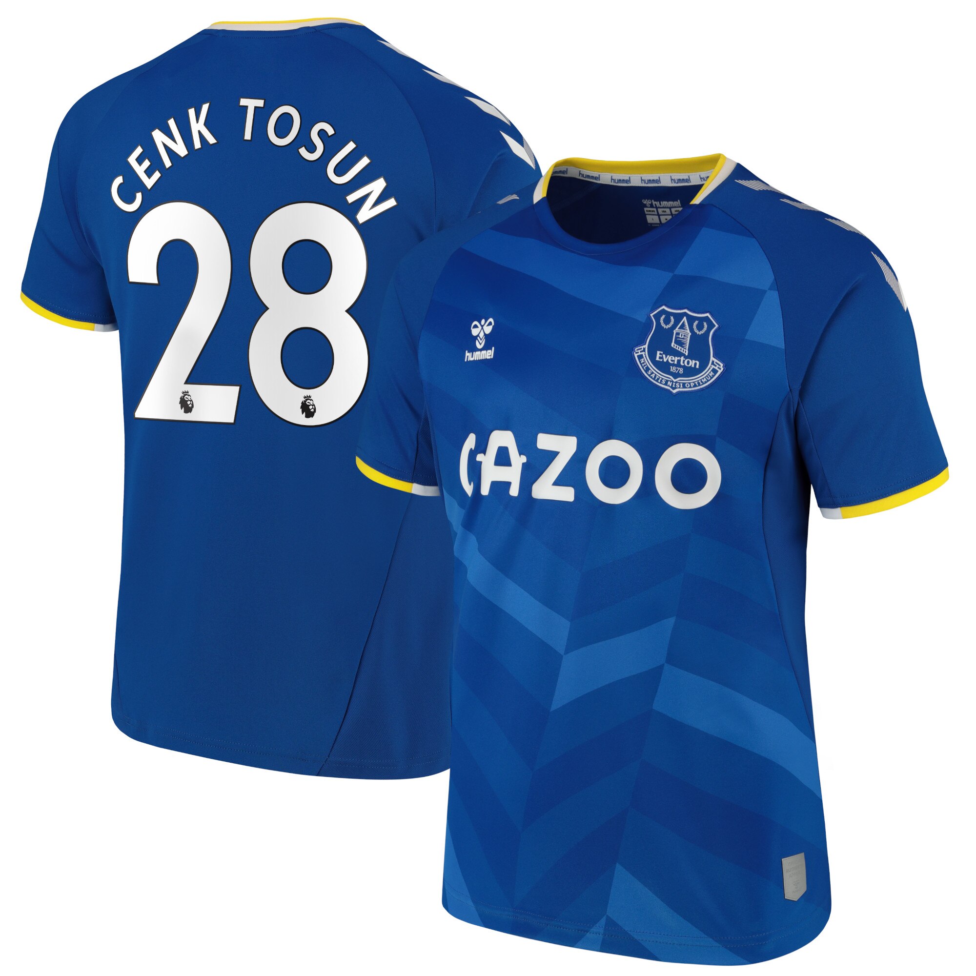 Everton Home Shirt - 2021-22 with Cenk Tosun 28 printing