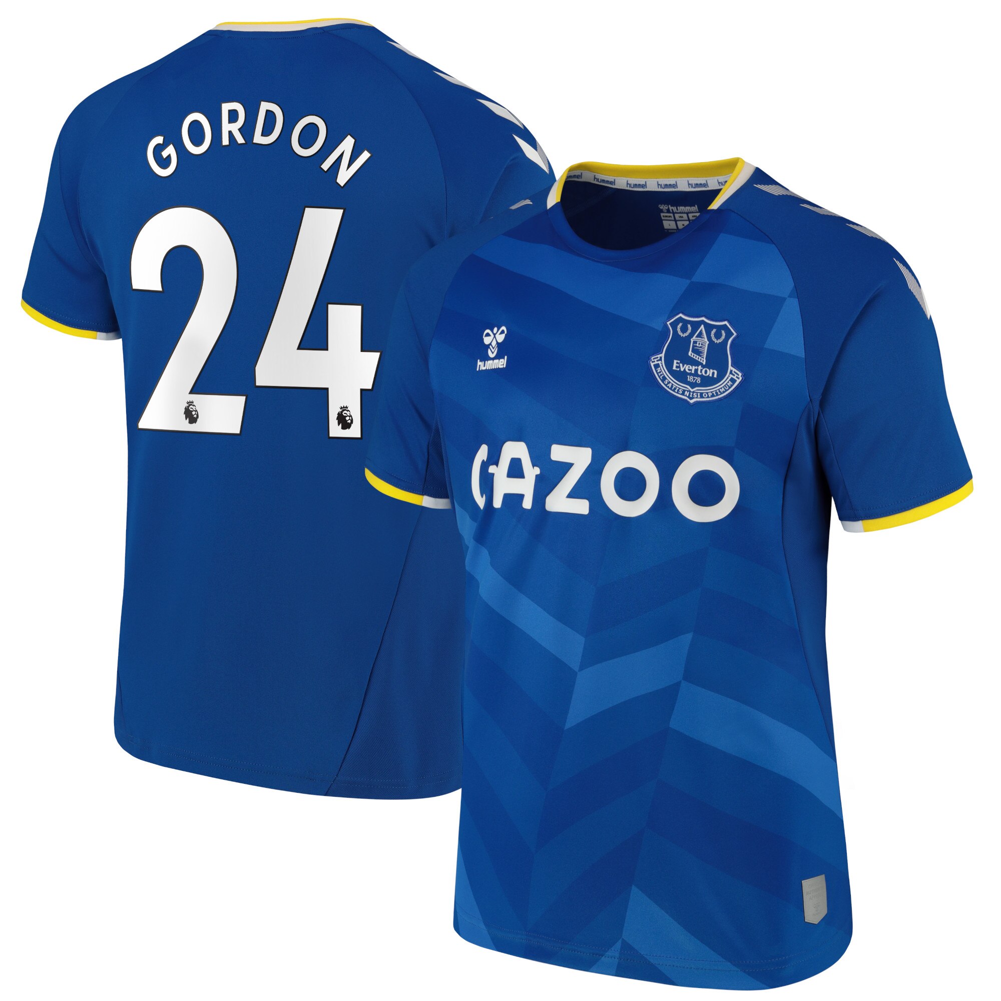 Everton Home Shirt - 2021-22 with Gordon 24 printing