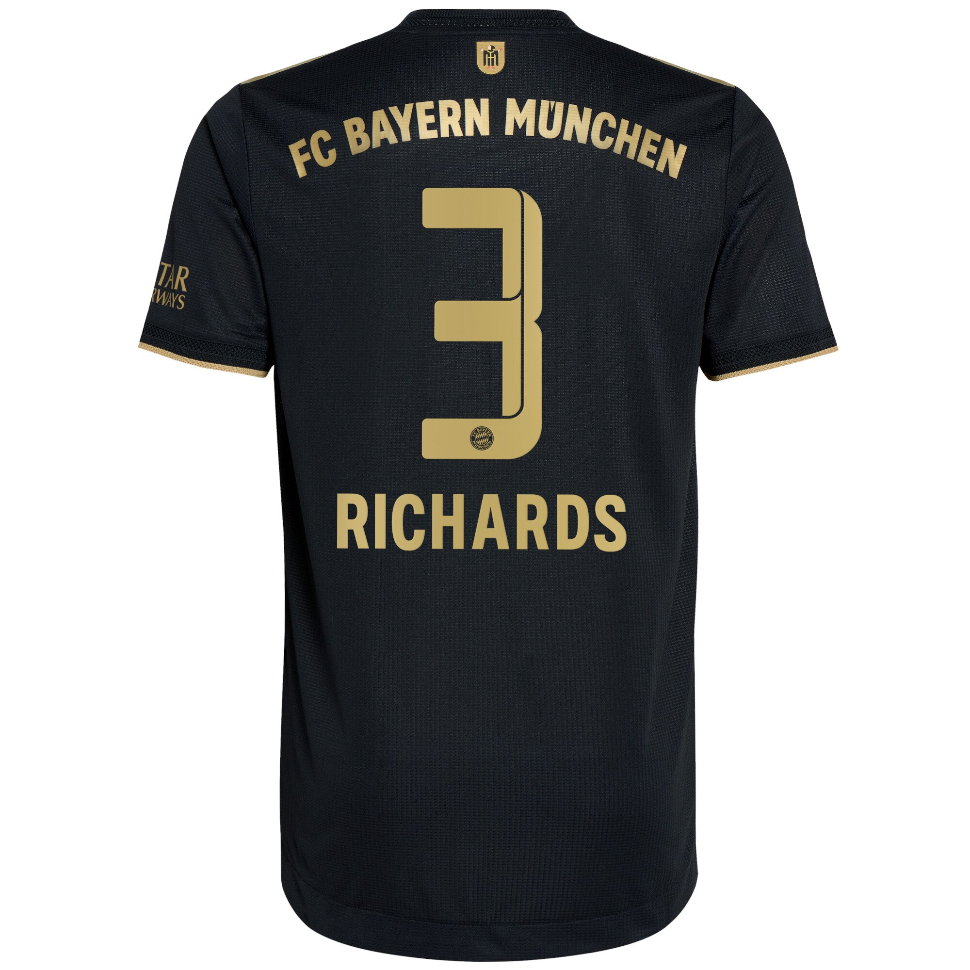 FC Bayern Away Authentic Shirt 2021-22 with O. Richards 3 printing