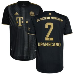 FC Bayern Away Authentic Shirt 2021-22 with Upamecano 2 printing