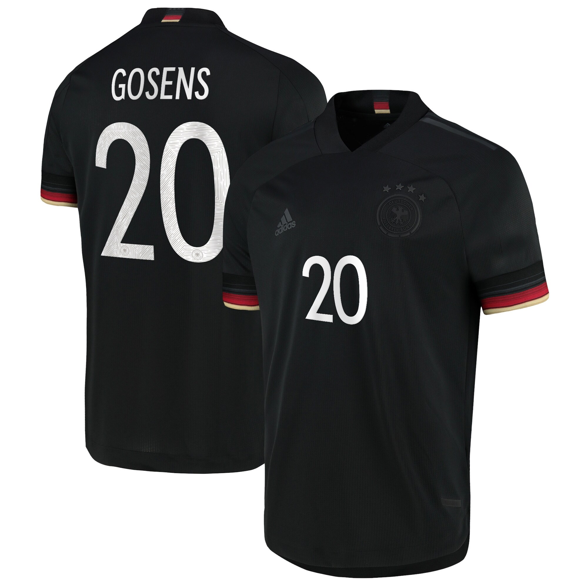 Germany Authentic Away Shirt 2021-22 with Gosens 20 printing