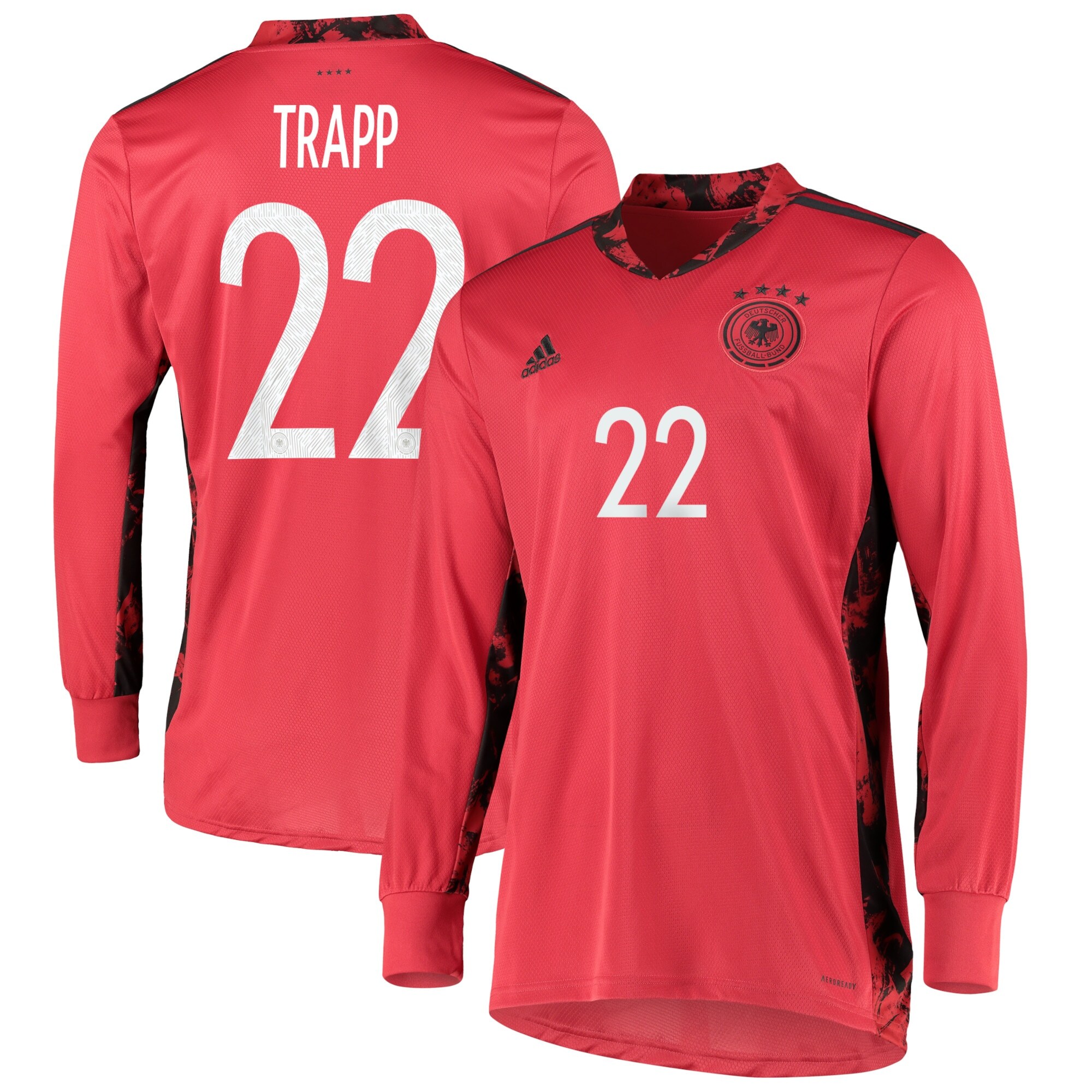 Germany Goalkeeper Shirt 2019-21 with Trapp 22 printing