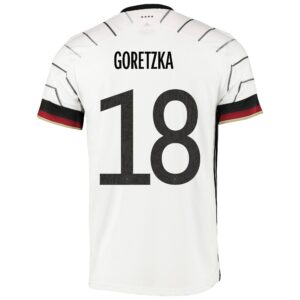 Germany Home Shirt 2019-21 with Goretzka 18 printing