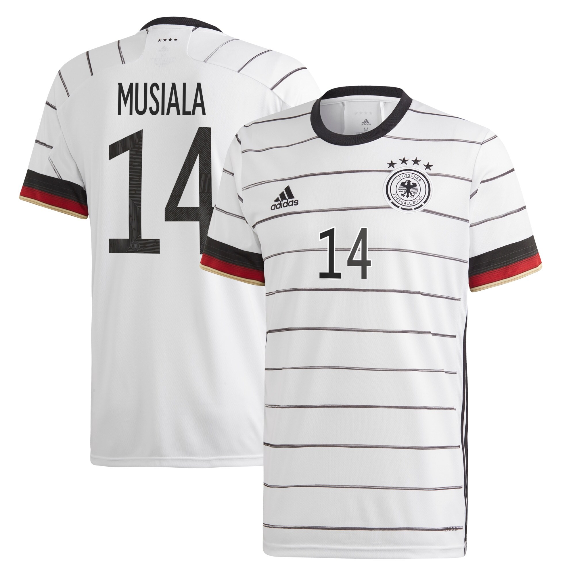Germany Home Shirt 2019-21 with Musiala 14 printing