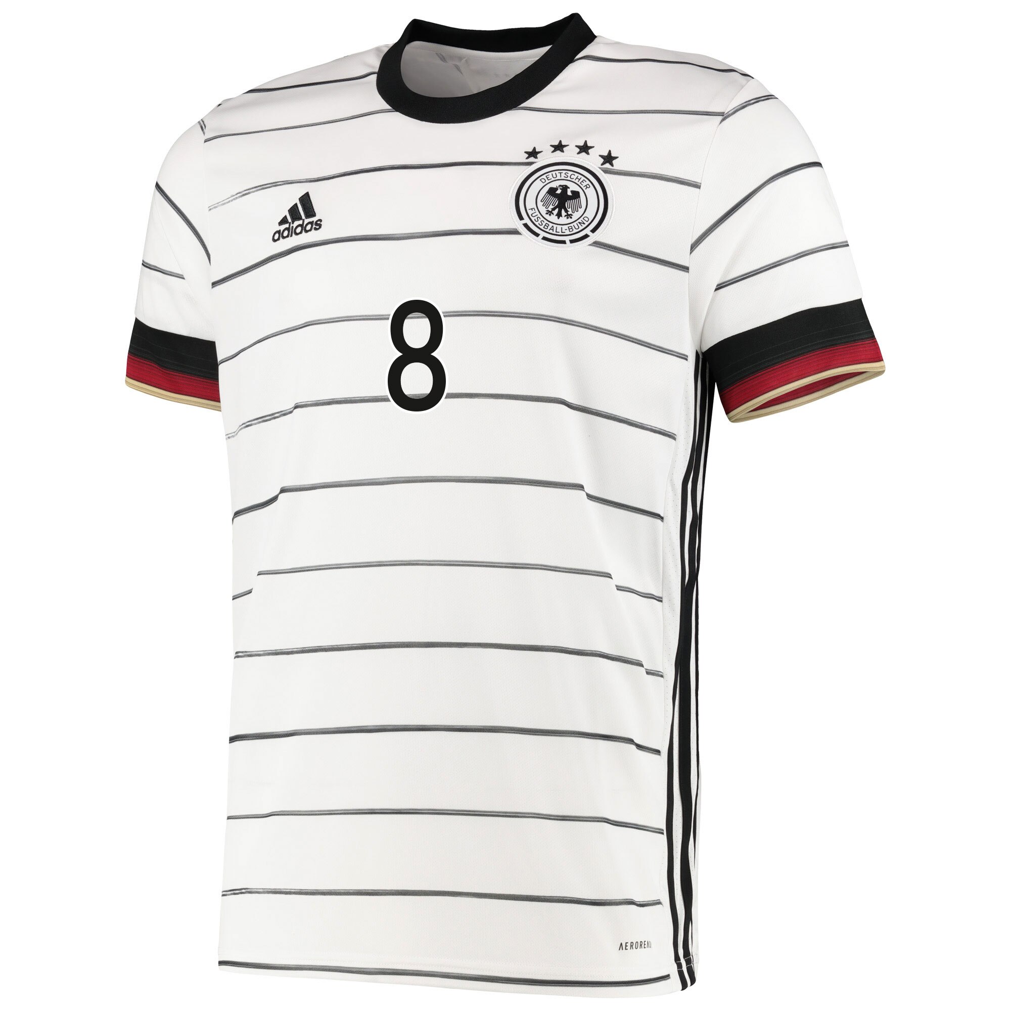 Germany Home Shirt with Kroos 8 printing