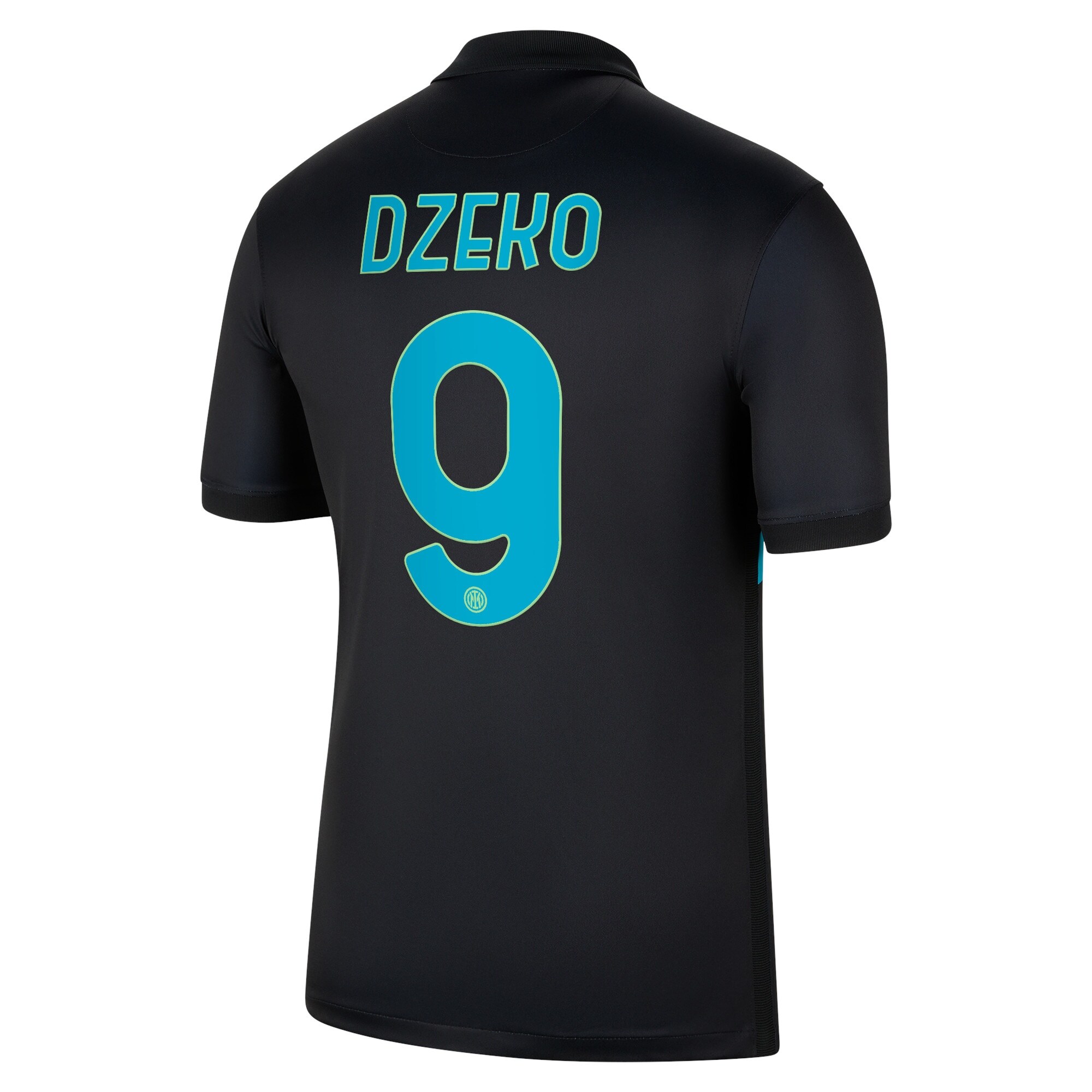 Inter Milan Third Stadium Shirt 2021-22 with Dzeko 9 printing