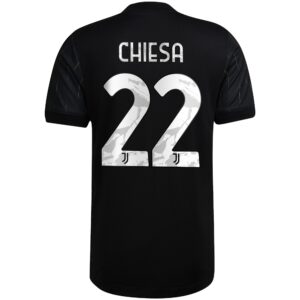 Juventus Away Authentic Shirt 2021-22 with Chiesa 22 printing