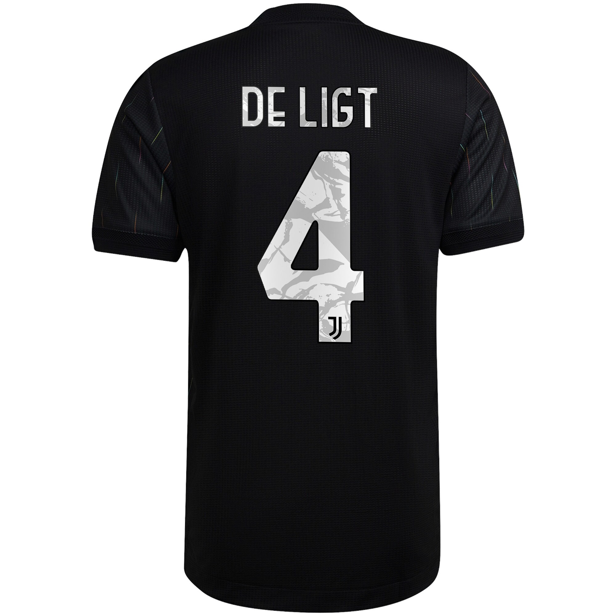 Juventus Away Authentic Shirt 2021-22 with De Ligt 4 printing