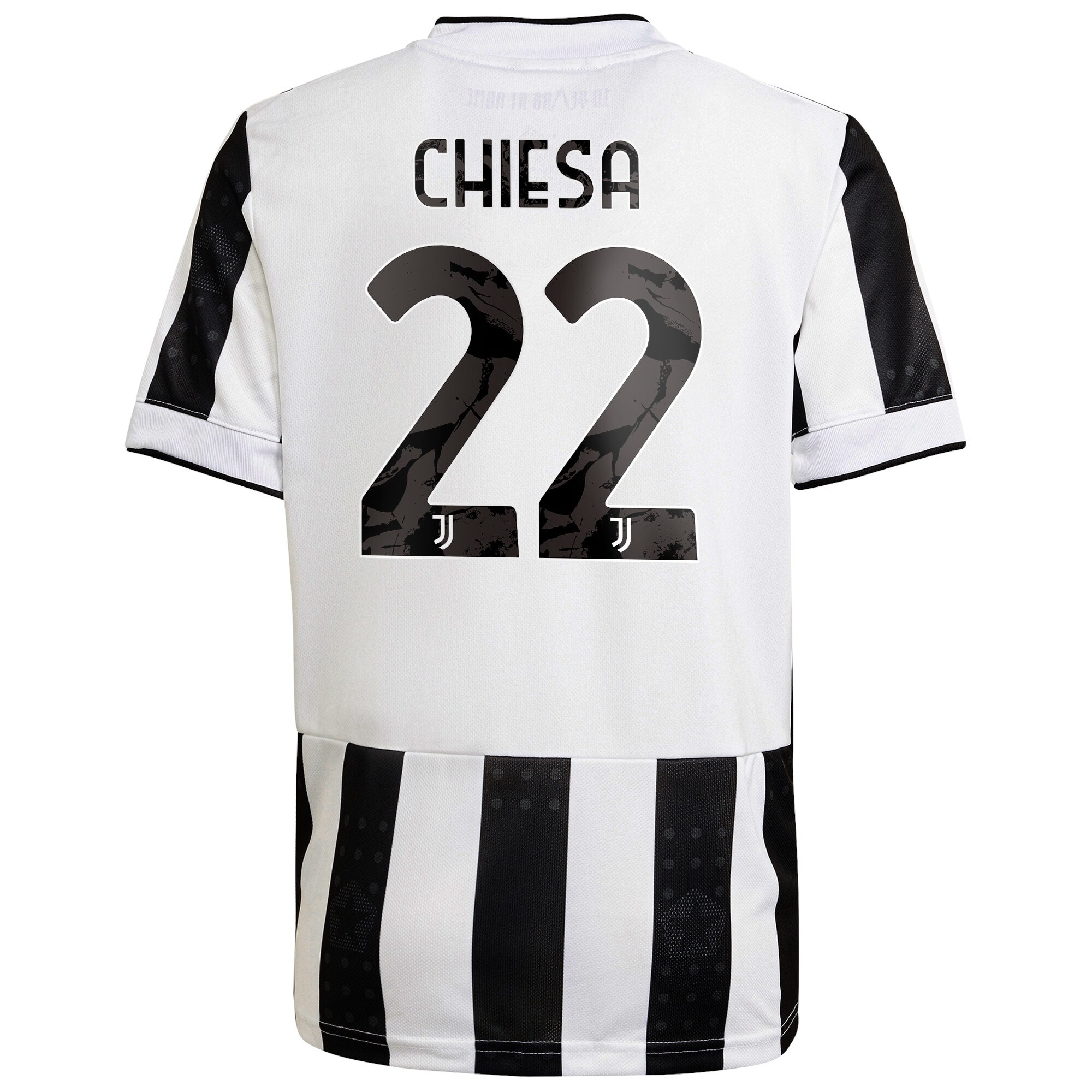 Juventus Home Authentic Shirt 2021-22 with Chiesa 22 printing
