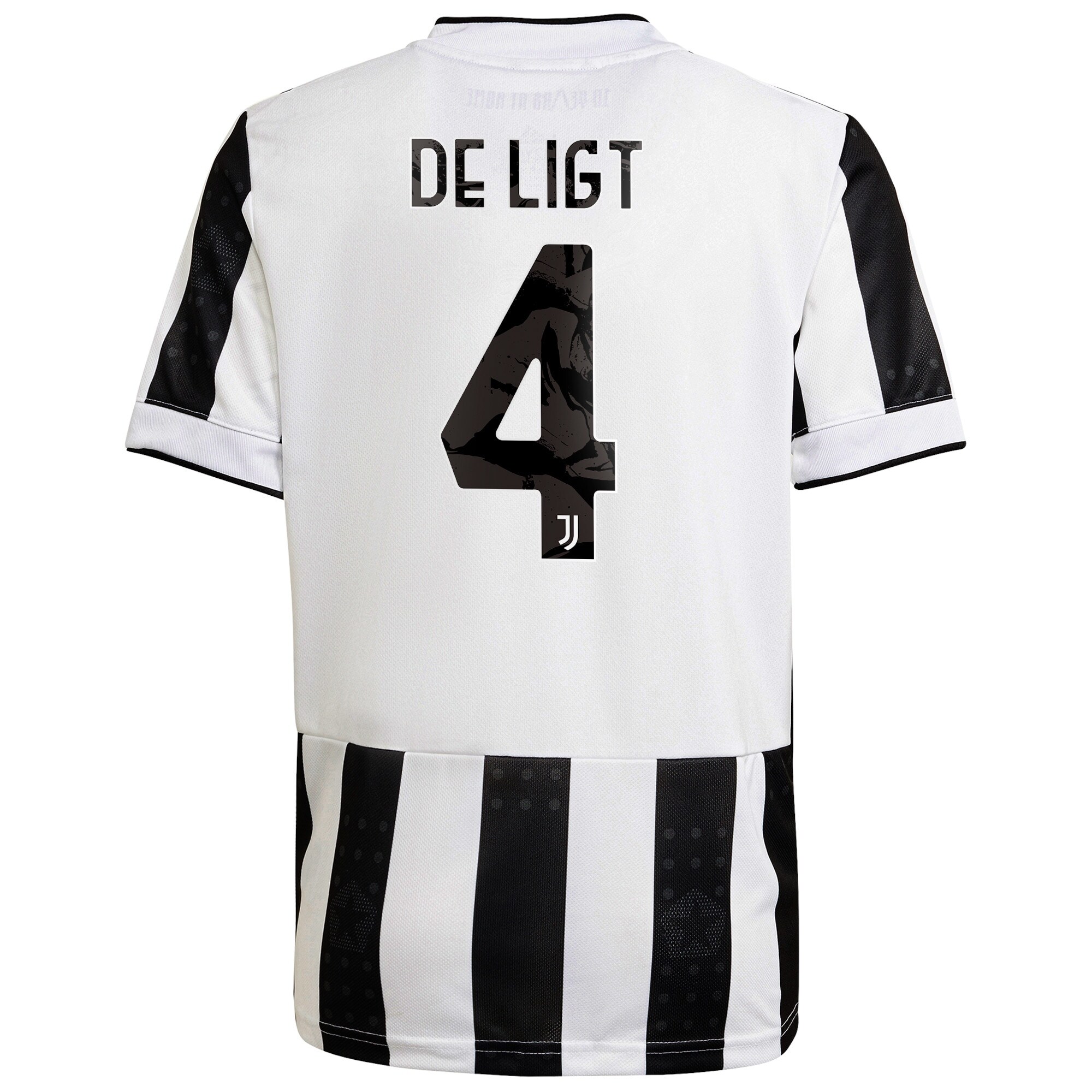Juventus Home Authentic Shirt 2021-22 with De Ligt 4 printing