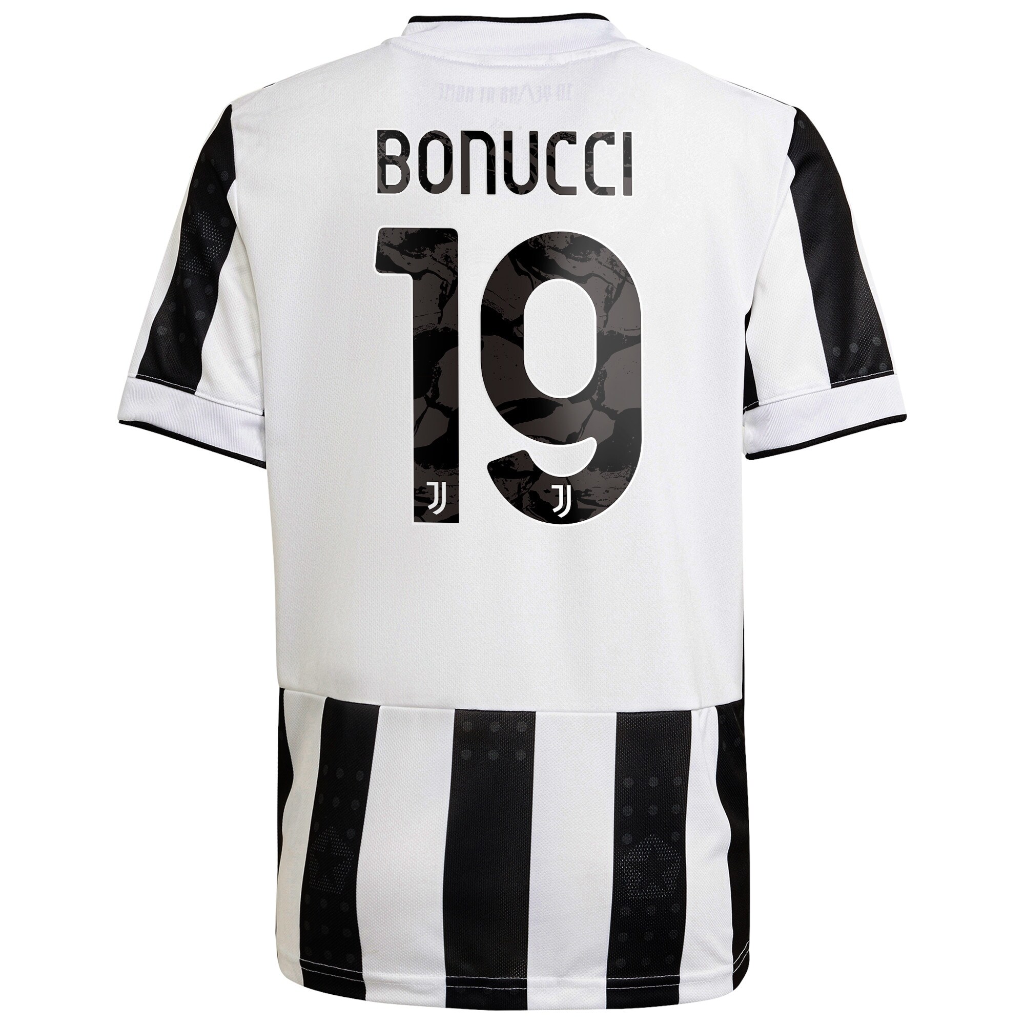 Juventus Home Shirt 2021-22 with Bonucci 19 printing