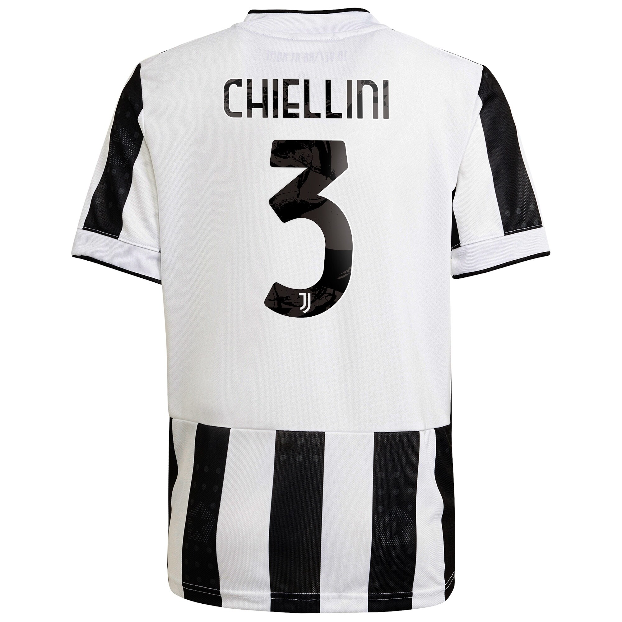 Juventus Home Shirt 2021-22 with Chiellini 3 printing