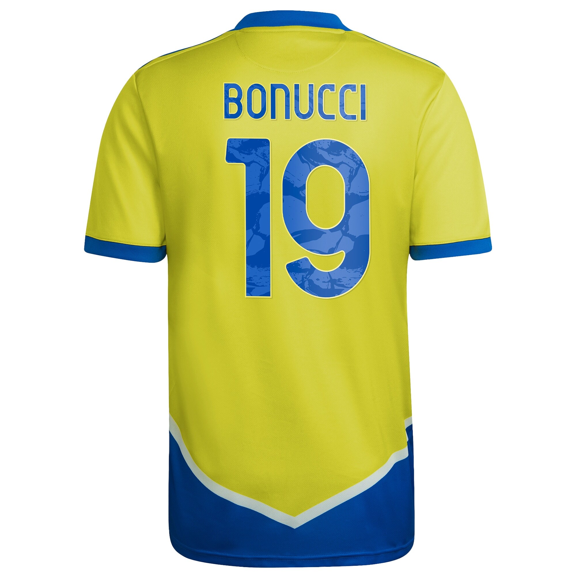 Juventus Third Shirt 2021-22 with Bonucci 19 printing