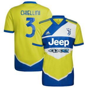 Juventus Third Shirt 2021-22 with Chiellini 3 printing