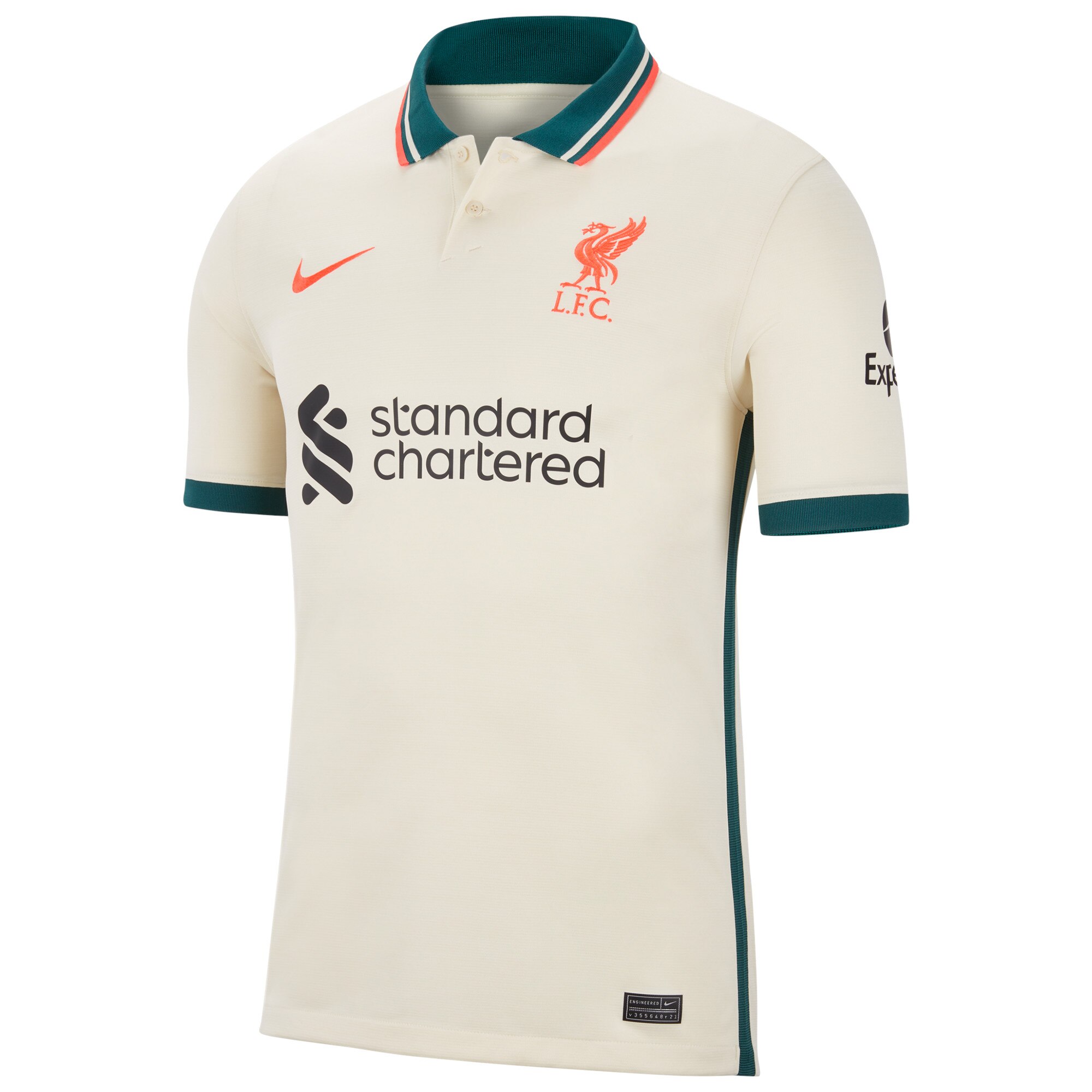 Liverpool Away Stadium Shirt 2021-22 with Chamberlain 15 printing