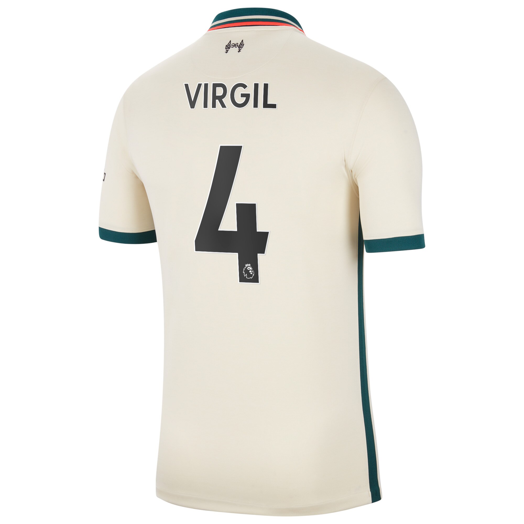 Liverpool Away Stadium Shirt 2021-22 with Virgil 4 printing