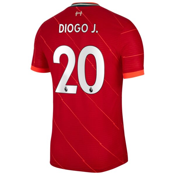 Liverpool Home Vapor Match Shirt 2021-22 with Diogo J. 20 printing
