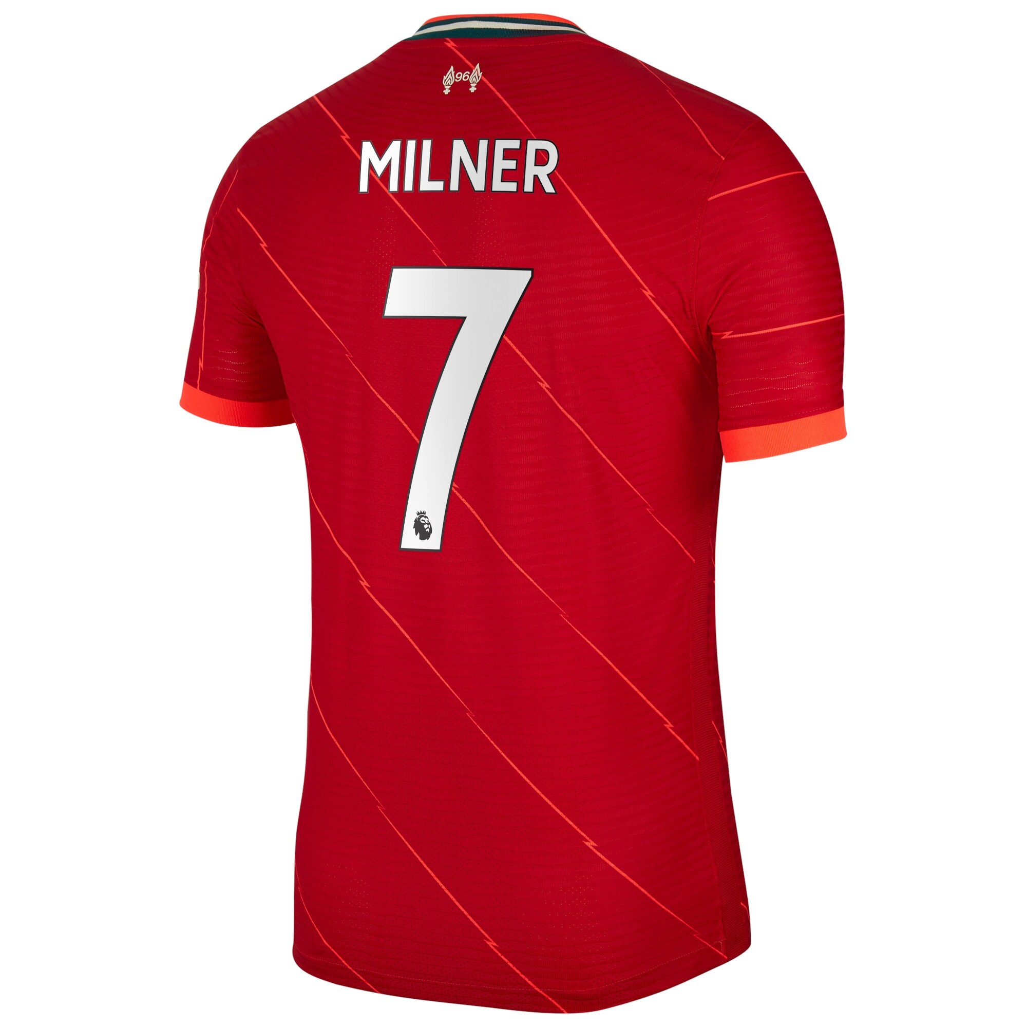 Liverpool Home Vapor Match Shirt 2021-22 with Milner 7 printing