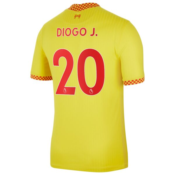 Liverpool Third Stadium Shirt 2021-22 with Diogo J. 20 printing