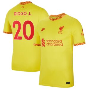 Liverpool Third Stadium Shirt 2021-22 with Diogo J. 20 printing