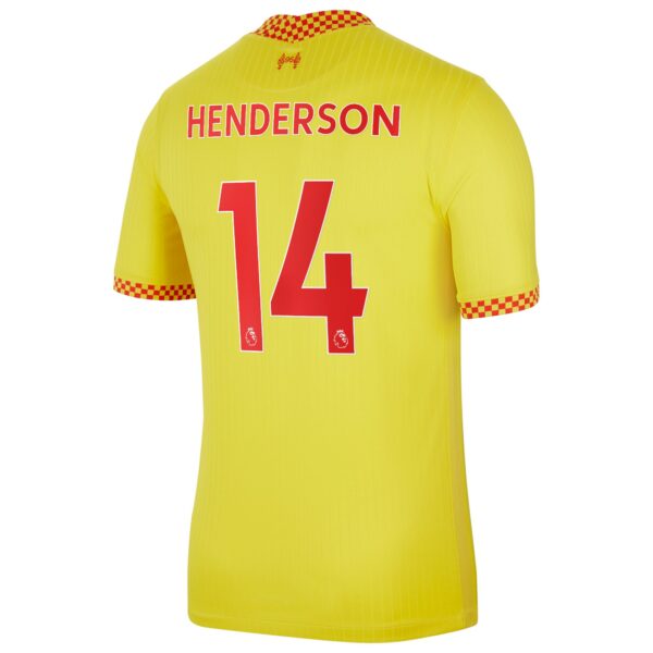 Liverpool Third Stadium Shirt 2021-22 with Henderson 14 printing