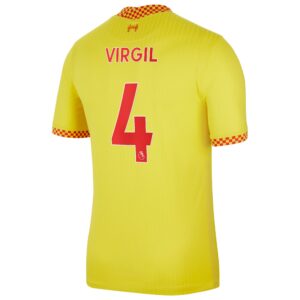 Liverpool Third Stadium Shirt 2021-22 with Virgil 4 printing